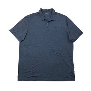 Travis Mathew Shirt Mens XXL Storm Heather Performance Polo Jacaranda Golf Club